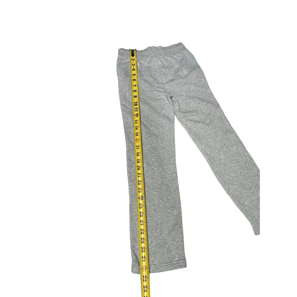 GAP Kids Large Gray Fleece Sweatpants Drawstring Logo Jogger Pants